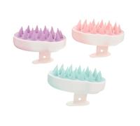 Veemoon 3pezzi Spazzola Massaggiante per Capelluto Rimuove Olio e Sebo Adatta per Uso Quotidiano o Professionale Effetto Detergente e Rilassante per Uomini e Donne Tutti Tipi di Capelli