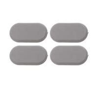 Veemoon 4 paracolpi per sedile WC, cuscinetti morbidi per un supporto | Coperchio 42x24mm, antiurto, antiscivolo, installazione a pressione, universale, riduzione del rumore, colore grigio scuro.
