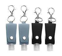 Veemoon 4 pezzi Bottiglie Vuote Viaggio con Custodie Portatile in Supporto Mano Riutilizzabile e Copertura Appendibile per per Dispenser Lozione e Spray e