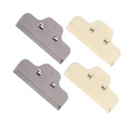 Veemoon 4 Pezzi Clip per Bordo con Pittura a Diamante Sigillare Fermagli per Alimenti Grandi Clip per Disegnare Clip per Trucioli Pesanti Clip di Arte del Diamante Snack Clip Plastica
