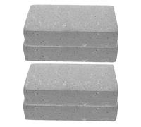 Veemoon 4 Pezzi di Blocchi di Schiuma realistici - Grandi Blocchi di Costruzione Morbidi per scherzi, Trucchi di Strada, scenografie teatrali e spettacoli cinematografici, Grigio