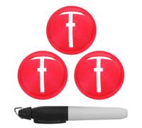 Veemoon 4 Pezzi di Strumento per la marcatura della della Pallina da Golf - marcatore/Stencil per l'allineamento Pallina - Aiuto per Il Disegno del Putting - Guida per timbri con pennarelli per Un