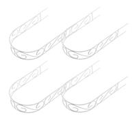Veemoon 4 Pezzi Mini Garden Arch Trellis in Ferro Bianco, Supporto per Piante Rampicanti e Fiori, per Vasi e Mini Paesaggi, Stile Vintage Europeo, Salvaspazio per Ambienti Interni