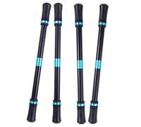 Veemoon 4 Pezzi Penna Fidget Nero per Principianti con Design Ergonomico in Lega di Alluminio e Tpr, Supporta la Coordinazione Mano-occhio per Aule e Scuola