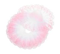 Veemoon 4 Pezzi Pizzo a Doppio Matrimonio Giarrettiera Accessori per la Sposa spose Porta Bouquet di Fiori di Matrimonio Porta Bouquet per la Sposa Poliestere Rosa