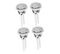 Veemoon 4 Pezzi Pulsante Doppio Scarico Wc Forma Ellittica Kit Sostituzione Facile Accessorio Bagno Risparmio Idrico Bottone Ausiliario Compatibile Serbatoio