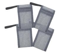 Veemoon 4 pezzi Sacchetti Sapone in Nylon per Doccia con Coulisse Custodia Saponetta Resistente e Appesa per Saponi Solidi e Scrubber Organizzatore Bagno Minimalista