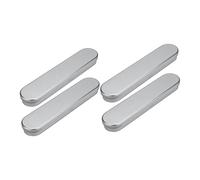 Veemoon 4 Pezzi scatola di cancelleria astuccio per scuola media scatole portaoggetti Astuccio portatile storage box contenitori per penne custodia per penna a sfera Silver
