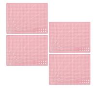 Veemoon 4 Pezzi Tappetini da Taglio Autoriparanti Rosa A4 Doppia Faccia 30x22 Cm in Pp Antiscivolo per Cucito Quilting Arte e Hobby Creativi