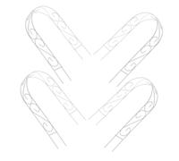 Veemoon 4 Pezzi Tralicci Forma di in Ferro per Piante Rampicanti Supporto Resistente e Compatto per Rampicanti e Fiori in Vaso per Mini e Balconi Antivento e Resistenti alle