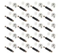 Veemoon 40 Pezzi Kit Fissaggi per Mobili 40 Pezzi Bulloni a Camma e Connettori Eccentrici, Accessori per Montaggio Armadi, Cassetti e Tavoli, Ferramenta per Mobili Installazione Rapida e