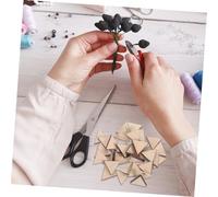 Veemoon 40 Pezzi Legno Non Finiti per Mosaic Craft Kit Materiale Resistente per Decorazioni e Spazi Commerciali Design Geometrico Fornitura Abbondante per Progetti Diy