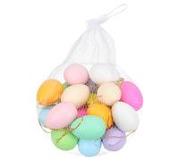 Veemoon 40 Pezzi Uova di Pasqua Decorative in Plastica Resistente Uova Finte da Appendere per DIY per Pittura e Graffiti per Laboratori Creativi e Decorazioni Pasquali