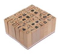 Veemoon 42 Pezzi Timbro Del Partito Degli Animali Timbro Di Gomma Di Legno Imbottitura Per Calze Di Natale Timbri Per Scrapbooking Francobolli Fai -da -te Timbri Di Giornale