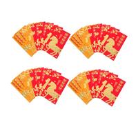 Veemoon 48 Pezzi Buste Rosse Vietnamite del Cavallo Buste Soldi Fortunate Lai See Xi Carte per Festa Compleanno con Cavallo