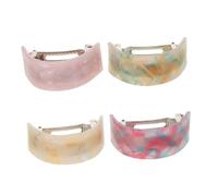 Veemoon 4pezzi Fermaglio per Capelli Raccolto Acetato Fermaglio per Chignon Molletta Integrata Accessori per Capelli da Donna per Styling e Occasioni Speciali
