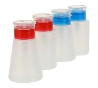 Veemoon 4pezzi Flacone Vuoto Per Smalto Contenitore Di Pressione Senza Perdite Bottiglia in Plastica Resistente Per Smalto Trucco e Lozione