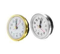 Veemoon 4pezzi Inserto per Orologio da Testa Rotonda Intarsiata Movimento al Quarzo Numeri Arabi Installazione Facile per Decorazioni Casa e Artigianali