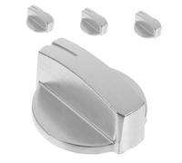 Veemoon 4pezzi Manopole di Controllo per Fornelli Gas in Acciaio Inox Coperture per Manopole per Piani Cottura del Forno Wolf