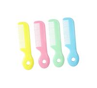 Veemoon 4pezzi Pettine Massaggiante Per Ragazzo Ragazza e Ragazzo Ragazza Denti Rotondi Per Scalp Colori Blu Rosa Verde e Giallo Sicuro e Leggero Per Del Capello Infantile