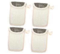 Veemoon 4pezzi Sacchetti per Sapone Esfoliante per Creare Bolle e Schiume Asciugano Rapidamente per Uso Domestico Hotel