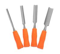 Veemoon 4pezzi Scalpelli Per Intaglio Legno Semi-rotondi in Acciaio Utensili Ergonomici Manico Legno Per Artigiani e Falegnami Lavorazione Precisa e Confortevole Adatto Principianti e Prof