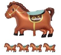Veemoon 5 palloncini giganti a forma di cavallo: palloncini a forma di cavallo per le notizie lunari | decorazioni per feste di compleanno da cowboy | decorazioni per il capodanno cinese, forniture