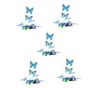 Veemoon 5 Pezzi forcina per cappello a farfalla cappello da festa da donna copricapo con fermaglio per Mollette per Tea Party cappelli da tè addominali Blue