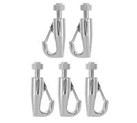 Veemoon 5 Pezzi Ganci Accessori Stabili Inossidabile in Quadri Regolabili Appendere Filo da 1-2mm , per Gallerie D'arte di Esposizione