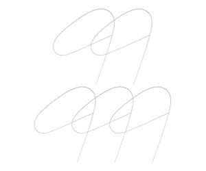 Veemoon 5 Pezzi Guaina Protettiva Molla in Acciaio Inossidabile per Tubo Flessibile 2x1000 Mm Molla di Estensione Anti-piegamento per Tubi Acqua, Accessori Pompe e Manutenzione Idraulica