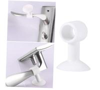 Veemoon 5 Pezzi Proteggi Pareti con Fermaporta in Silicone Bianco Anticollisione Tampone Paracolpi per Maniglia Adesivo Ammortizzatore Silenzioso per Porte Vetro Titanio