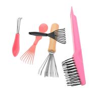 Veemoon 5 Pezzi Pulitore per Pettini Kit per Pulizia Profonda Pettine Denti Larghi e Accessorio Resistente per Barbieri e Domestico Facile e Portatile