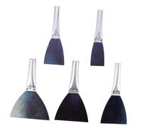 Veemoon 5 Pezzi set di spatole strumento raschietto Cutter raschietto di vernice Spatola mastice taglio frattazzo per intonaco strumenti di pulizia utile raschietto per muro acciaio