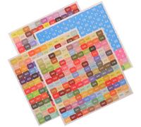 Veemoon 5 Set Adesivi Numerici Colorati per Diamond Arts e Ricamo Punto Croce Etichette Autoadesive Classificatrici per Casa Ufficio e Scuola Facili da Usare e Organizzare