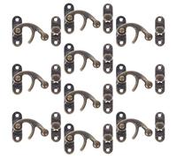 Veemoon 50 Pezzi Chiusure Vintage per Scatole in Metallo Antico Fermagli Retrò Decorativi per Casse in Legno Serrature Facili da Installare per Baule Valigia e Scatole da Gioielli