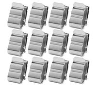 Veemoon 50 Pezzi Clip Fotovoltaico per Cavi Pannello Solare, Acciaio Inox | Design a Due Linee da 6 Mm², Facile Installazione e Smontaggio, Argento per Linee Fotovoltaiche