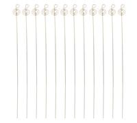 Veemoon 50 Pezzi di stecchini Floreali in Filo Metallico: Supporto per segnaposto in Filo Metallico - 13 Pollici 34 cm, Fermagli per Foto, Nome, Numero del Tavolo, per Menu, promemoria, Matrimonio,