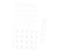 Veemoon 50 Pezzi Dischi Silicone per Orecchini Supporti Morbidi e Confortevoli per Piercing Protezione per Orecchini Pesanti Pad Piatti Silicone per Versatile e Quantità