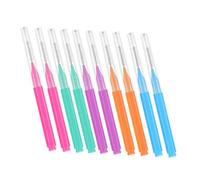 Veemoon 50 pezzi Spazzolino Interdentale per Denti Ergonomico Colori Blu Verde per Braces e Orale