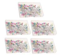 Veemoon 500 Pezzi Spilli da Cucito Dritti con Teste Perla Colorate Spilli per Tessuti Resistenti per Sartoria Trapuntatura Artigianato Decorazioni Matrimonio e Progetti DIY