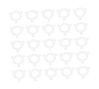 Veemoon 50pezzi Anelli Convertitori Per Paralume Adattatori Portalampade in Plastica Bianca Resistenti e Facili Da Usare Per Lampade Da Tavolo e Ambientali