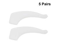 Veemoon 5Paia Auricolari Antiscivolo Silicone per Occhiali Compatibili con Esercizi Colore Bianco Design Pratico Uso