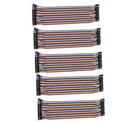 Veemoon 5pezzi Jumper Rainbow Pin - per Elettronici e Breadboard Design Portatile e Facile Usare