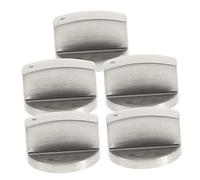 Veemoon 5pezzi Manopola Controllo Piano Cottura Gas in Acciaio Inox Sostituzione Facile Installazione Per Stufa e Fornello Gas Fuochi