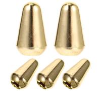 Veemoon 5pezzi Pomello Per Chitarra Elettrica Manopola Selettore Levetta Vie Tappo Punta Interruttore Oro Accessorio Per Parti Chitarra Elettrica