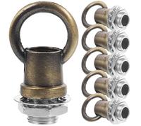 Veemoon 6 Pezzi Anello Lampadario Gancio Soffitto, Gancio Chiuso Ganci a Soffitto Per Lampada Pezzi Di Ricambio Per Lampadari Dado Ad Occhiello Per Lampada a Golfari Ferro Da Stiro M10 Pesante