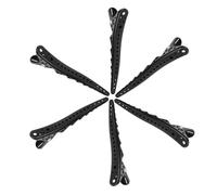 Veemoon 6 Pezzi Clip Parrucchiere Posizionamento Mollettone Sezionamento per Styling e Accessori Professionali per Salone Pinze Antiscivolo per