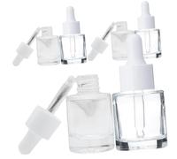 Veemoon 6 pezzi Contagocce in Vetro per Essenziali e Profumi Dosatore Preciso con Pipetta Bottiglie Vuote per Aromaterapia e Cosmetici per Viaggio e Uso Quotidiano