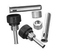 Veemoon 6 pezzi Manicotti in Acciaio Inox per Impugnatura Saldatore Sleeve per Stazione di Saldatura e Saldatore Elettronico Ricambi Resistenti e Leggeri per Appassionati e Professionisti