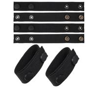 Veemoon 6 Pezzi Passanti per Cintura da Lavoro in Nylon Neri, Fermo per Cinghia di Sicurezza Outdoor, Accessori Porta Cintura per Zaino, Custodi per Cinture da Servizio, per attività